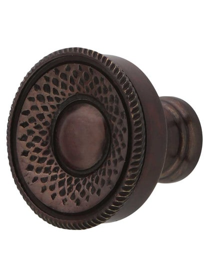 Chalice Cabinet Knob - 1 1/4 inch Diameter in Dark Antique Bronze.